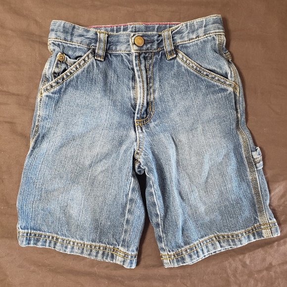 Denim Shorts Durable Baby Gap Snap Closure Zipper Pocket Size 5 100% Cotton Boy - Picture 1 of 3